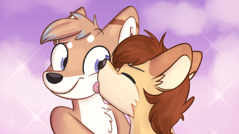 Spazzy smooching Kyru