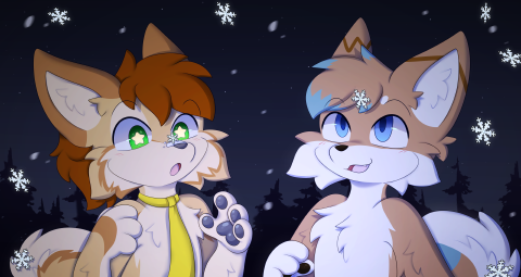 Spazzy & Kyru in the snow