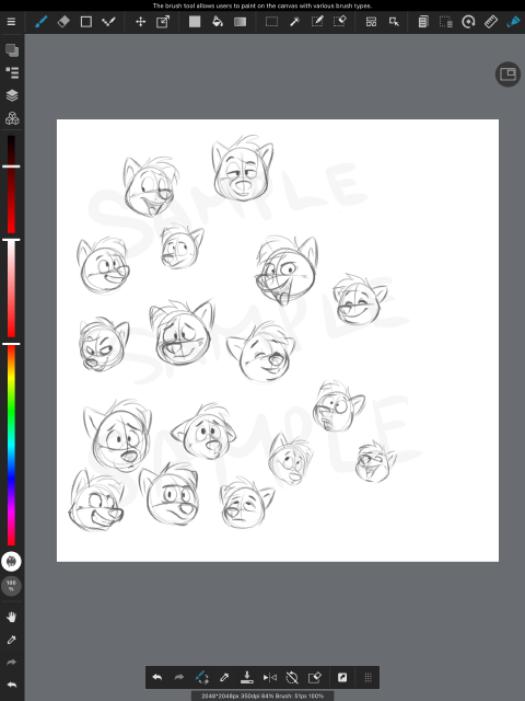 head doodles