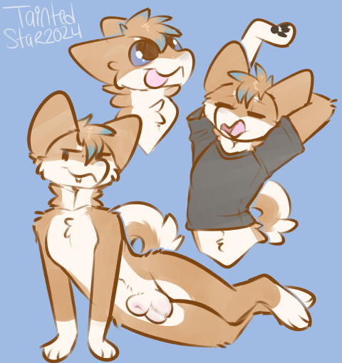 Messy doodle page